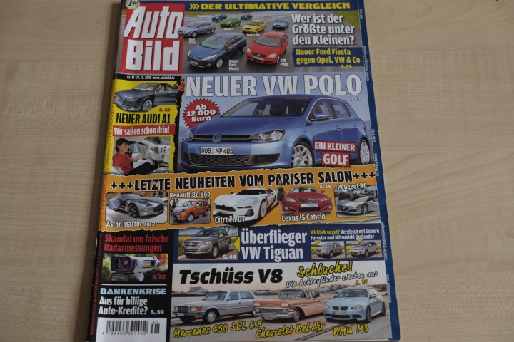 Deckblatt Auto Bild (41/2008)